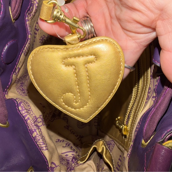 Vintage Y2K Juicy Couture Daydreamer bag in purple velvet EUC - Picture 3 of 16